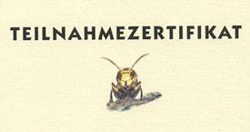 Alles rund um Wespen und Wildbienen (Klick auf Logo öffnet das Zertifikat, pdf-Datei)